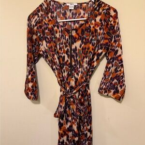 Colorful Animal Print Dress